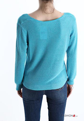 Cardigan lurex con bottoni scollo a V - ph 2