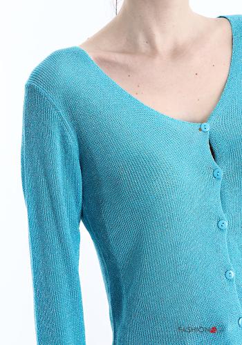 Cardigan lurex con bottoni scollo a V - ph 4