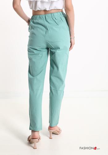 Hose aus Baumwolle mit Taschen mit Schleife - ph 2