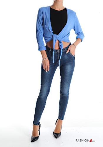Bolero aus Wollmischung mit Schleife - ph 5