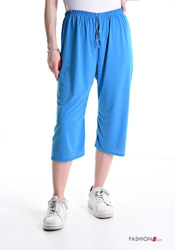 Cropped Trousers with bow with elastic
