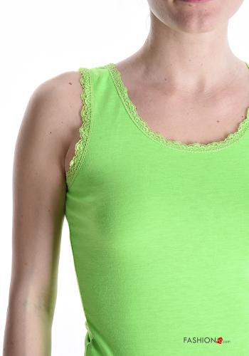 lace trim Tank-Top - ph 4