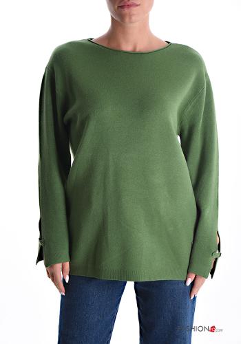Maglione con scollo a barca