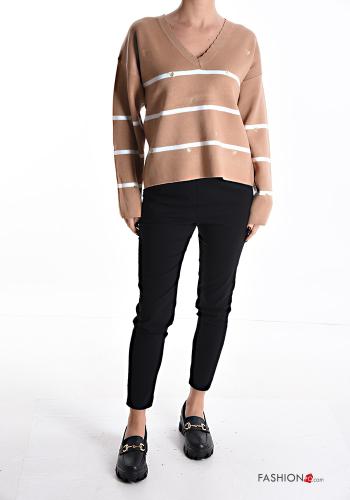 Striped Sweater with v-neck - ph 5