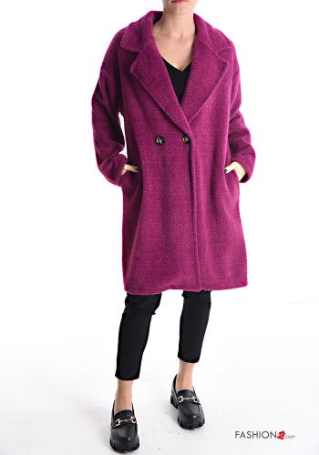 double-breasted Coat with pockets without lining