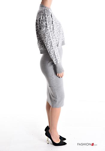 Geometric pattern Co-ord with buttons - ph 3