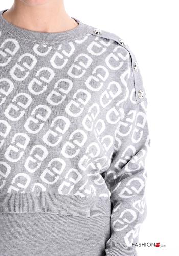 Geometric pattern Co-ord with buttons - ph 4