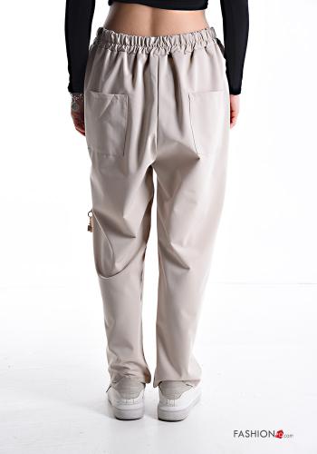 Cotton Trousers with pockets with elastic - ph 2