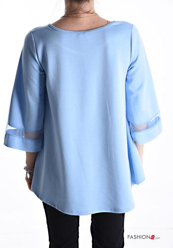 Blouse with necklace 3/4 sleeve - ph 2