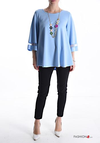 Blouse with necklace 3/4 sleeve - ph 5
