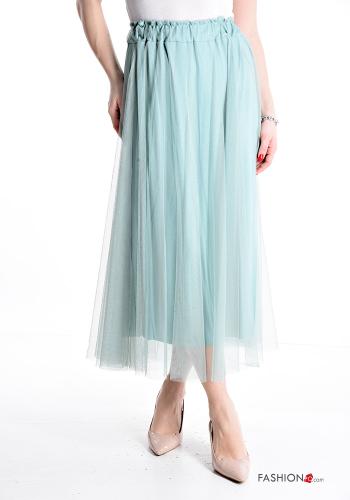 Gonna Longuette maniche in tulle con elastico