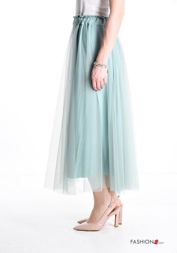 Gonna Longuette maniche in tulle con elastico - ph 3
