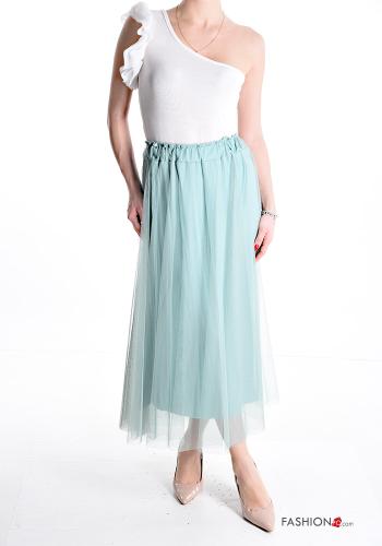 Gonna Longuette maniche in tulle con elastico - ph 5