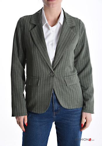 Striped Blazer with buttons without lining - ph 1
