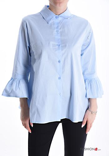 Cotton Shirt 3/4 sleeve