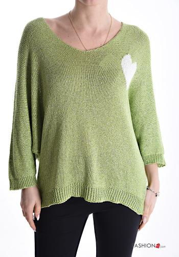 Pull lurex manches longues