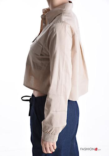 Chemise en Coton à boutons avec poches - ph 3