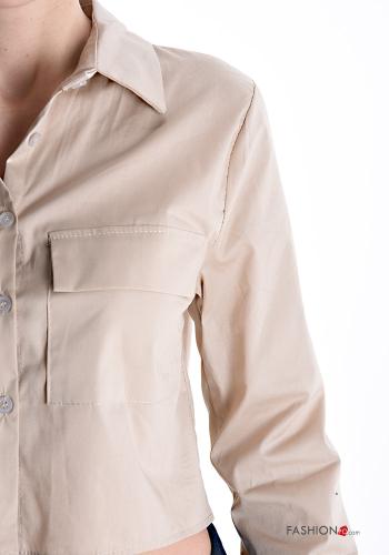 Chemise en Coton à boutons avec poches - ph 4