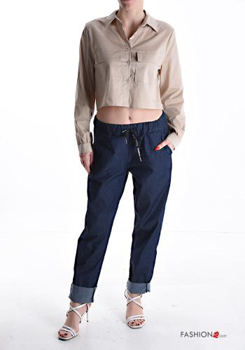 Chemise en Coton à boutons avec poches - ph 5