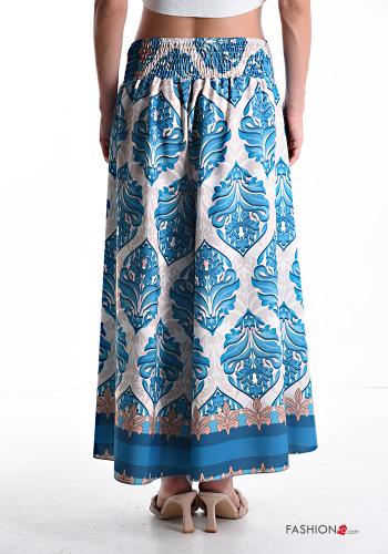 Pantalone wide leg Fantasia batik con elastico - ph 2