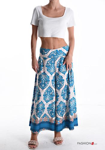Pantalone wide leg Fantasia batik con elastico - ph 5