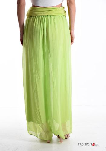 Pantalone in Seta wide leg con fodera con elastico - ph 2