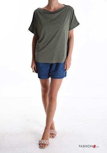 Blouse manches courtes col bateau - ph 5