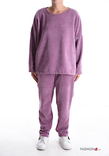 long sleeve crew neck Co-ord with pockets with drawstring - ph 1