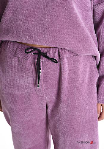long sleeve crew neck Co-ord with pockets with drawstring - ph 4