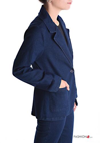 Cotton Jacket with buttons without lining with pockets - ph 3