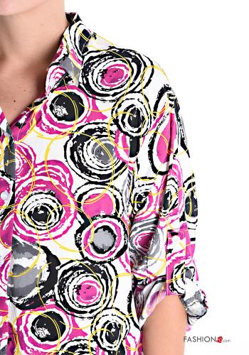 Abstract print Cotton Shirt with buttons - ph 4