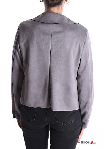 Suede Jacket with pockets without lining - ph 2