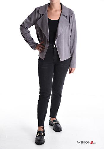 Suede Jacket with pockets without lining - ph 5