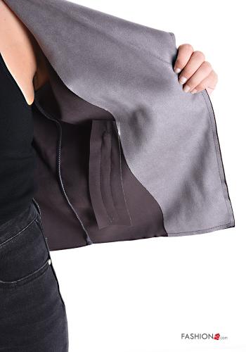 Suede Jacket with pockets without lining - ph 6