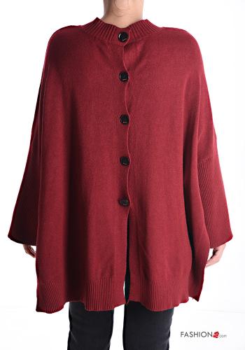 long sleeve crew neck oversized Sweater with buttons - ph 2