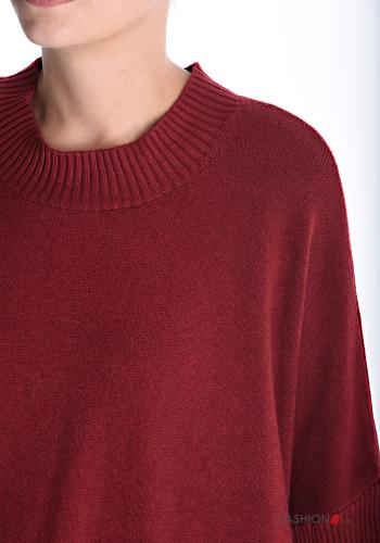 long sleeve crew neck oversized Sweater with buttons - ph 4