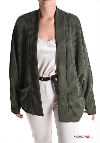 Ribbed Jacket with pockets without lining - ph 1