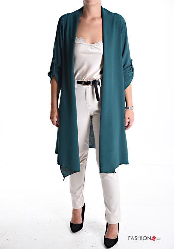 Duster Coat with buttons 3/4 sleeve - ph 1