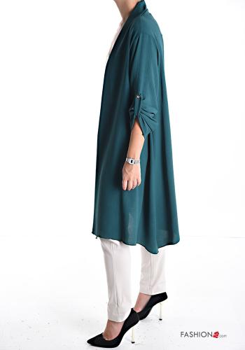 Duster Coat with buttons 3/4 sleeve - ph 3