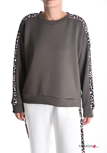 Sudadera manga larga cuello redondo Estampado animal - ph 1