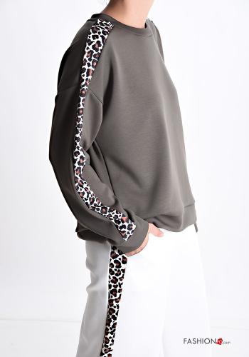 Sudadera manga larga cuello redondo Estampado animal - ph 3