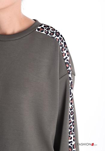 Sudadera manga larga cuello redondo Estampado animal - ph 4