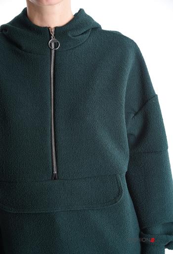 Felpa con zip con tasche con cappuccio - ph 4