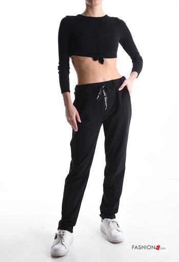 Pantalone sportivo con tasche con elastico - ph 5