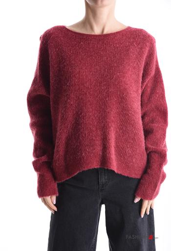 Maglione in Mohair maniche lunghe girocollo