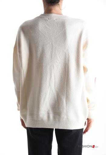 Maglione maniche lunghe girocollo Fantasia mista - ph 2