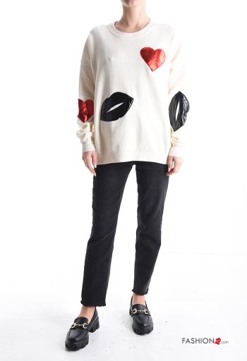 Maglione maniche lunghe girocollo Fantasia mista - ph 5