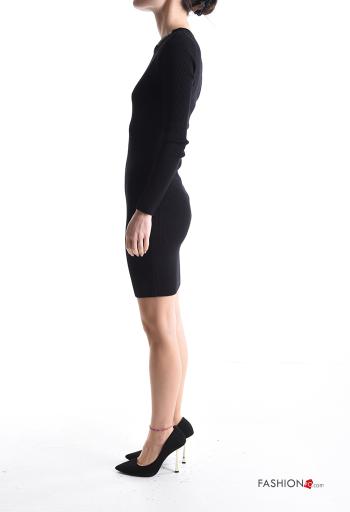 Abito costine girocollo corto maniche lunghe - ph 3