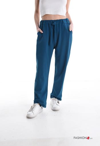 Pantalon de jogging en Coton avec coulisse avec poches avec élastique