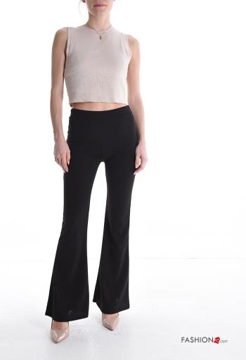 Pantalone a zampa vita alta con elastico - ph 5